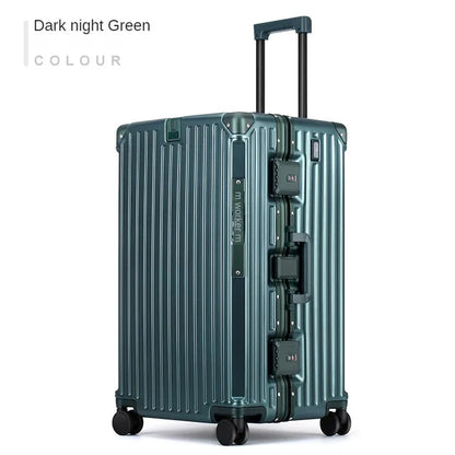 Over-sized Multi-Functional Travel Suitcases Large Capacity Luggage Aluminum Frame plus-Sized Universal Wheel Case Boarding Bag